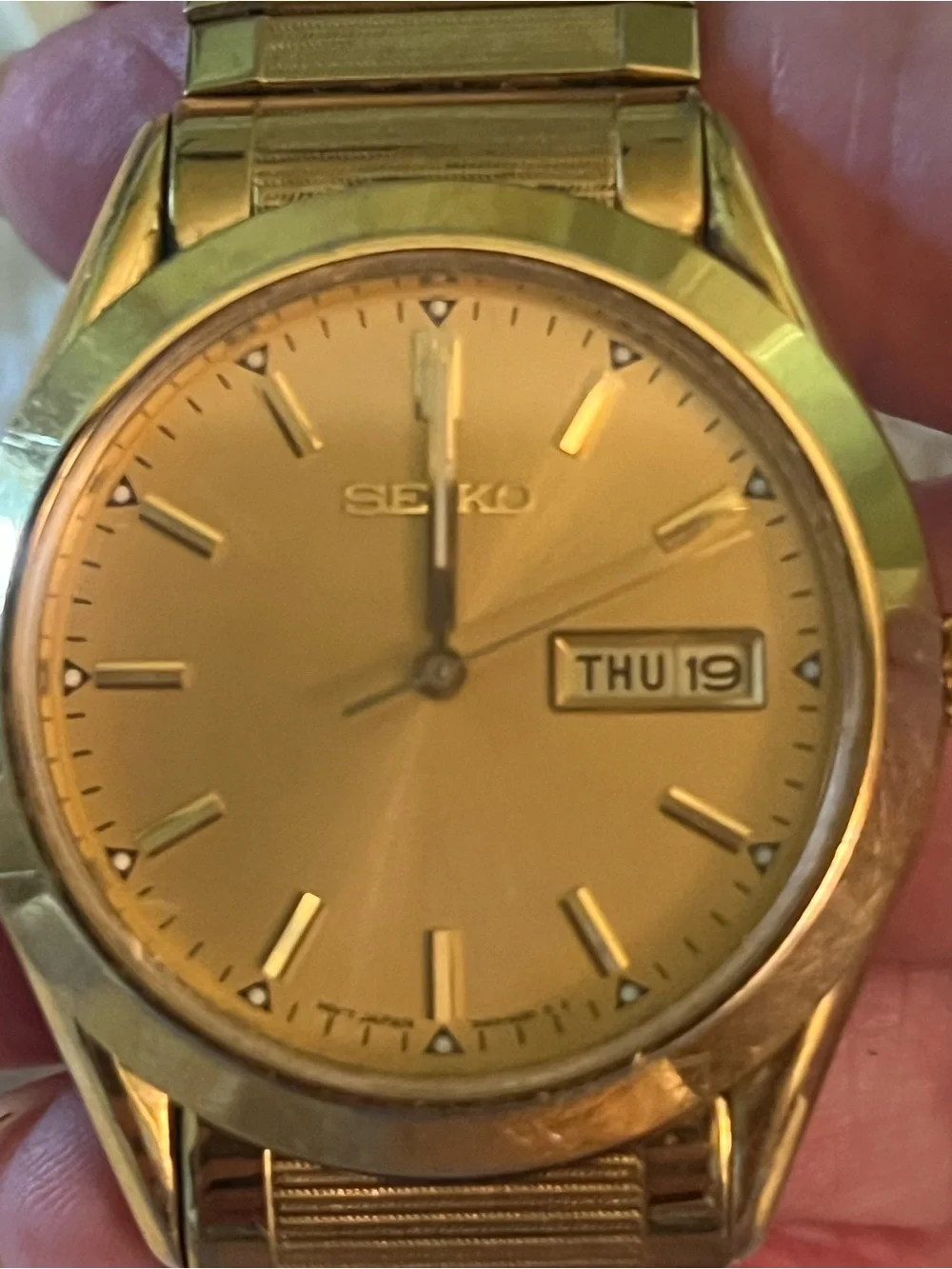 Seiko Gold Tone Men’s Dress Watches